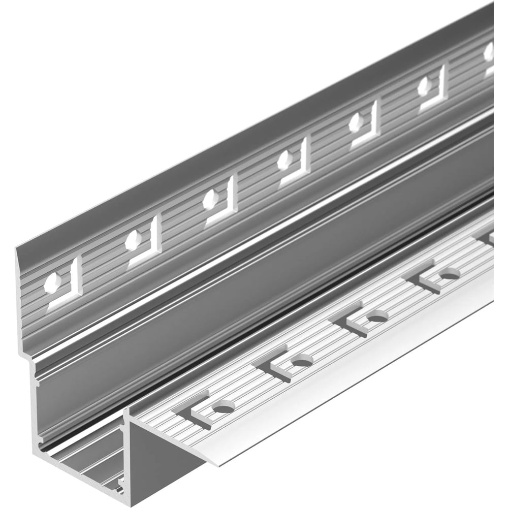 Изображение товара Алюминиевый профиль для подсветки FANTOM-W20-H20-EDGE-2000 ANOD 2000мм серебро