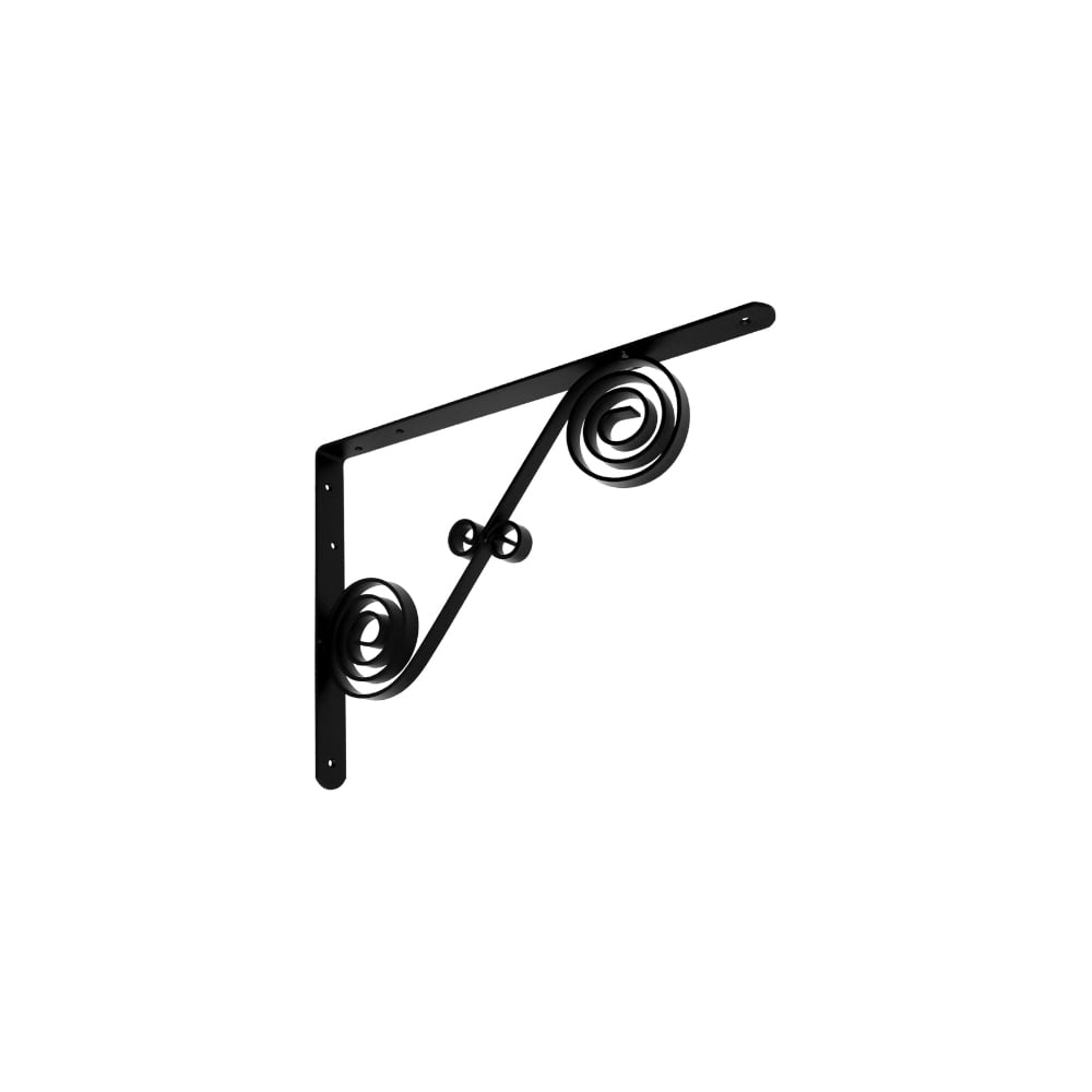 Изображение товара Кронштейн фигурный DOMART 350x250 мод.9 черный сталь 08КП декоративный для полок