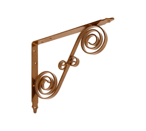 Изображение товара Кронштейн фигурный DOMART 250x200 мод.10 коричневый металлик 4620031741268