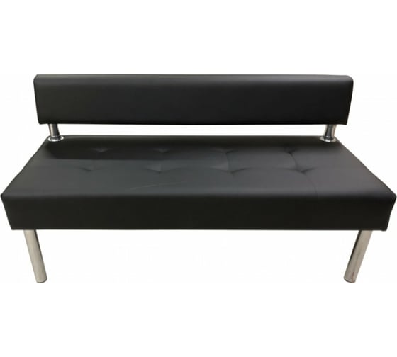 Изображение товара Секция дивана Мягкий офис Сатурн трехместная черная СТР701ЧН