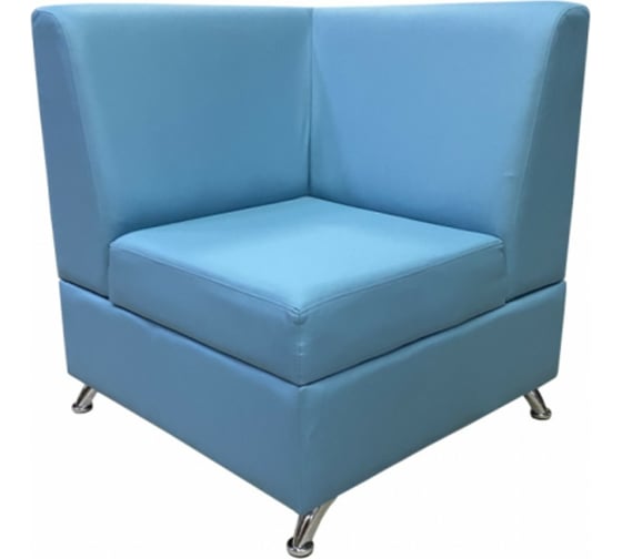 Изображение товара Угловая секция Мягкий офис Кардинал внутренняя голубая КРД801ГЛ