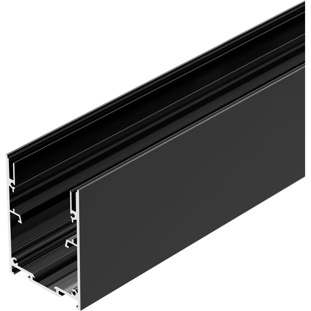Изображение товара Профиль алюминиевый IP-LINE-5475-2000 BLACK для подсветки 2м