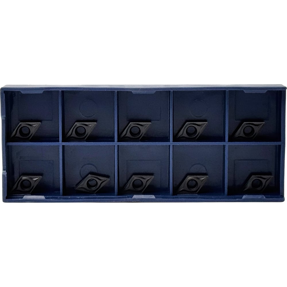 Изображение товара Пластина VIZER DCMT 070208 VC6225 10 шт для точения и обработки металлов