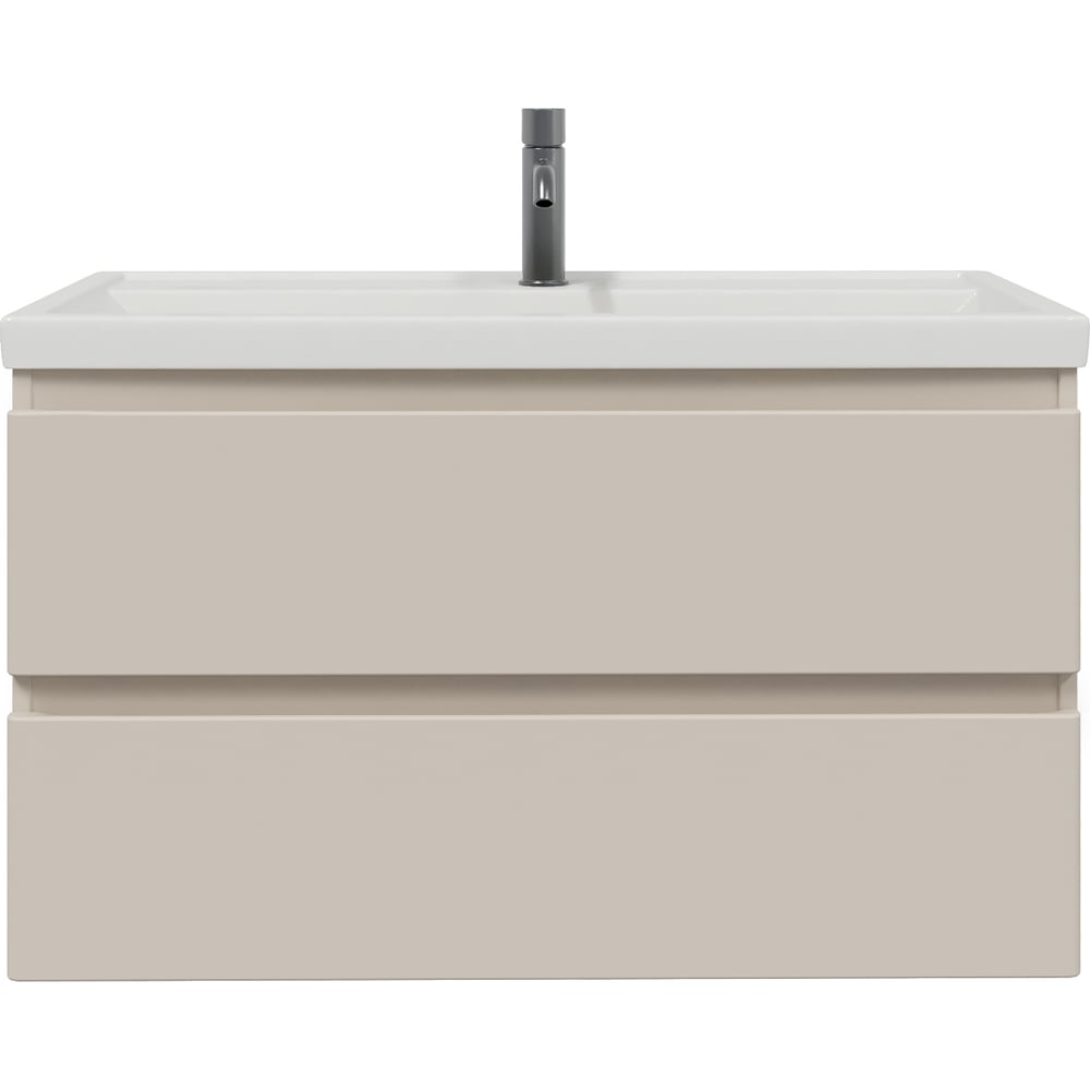 Изображение товара Комплект Ruvann Стелло Капучино 100 подвесная тумба с раковиной Фостер и Риана