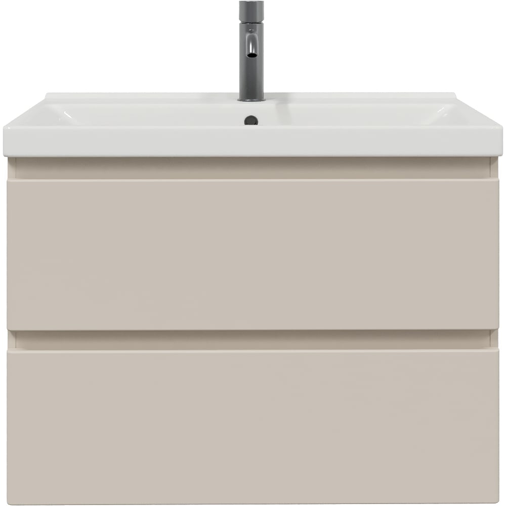 Изображение товара Комплект мебели для ванной комнаты Ruvann Стелло Капучино 80 подвесной с раковиной