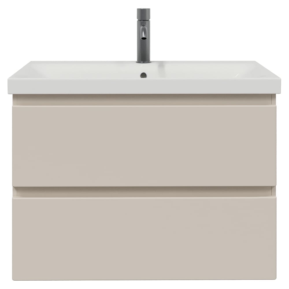 Изображение товара Тумба с раковиной RUVANN STELLO 80 + Moduo 80 в ванную подвесная, cappuccino Т.STELLO-CA.П-80П-KIT-MOD