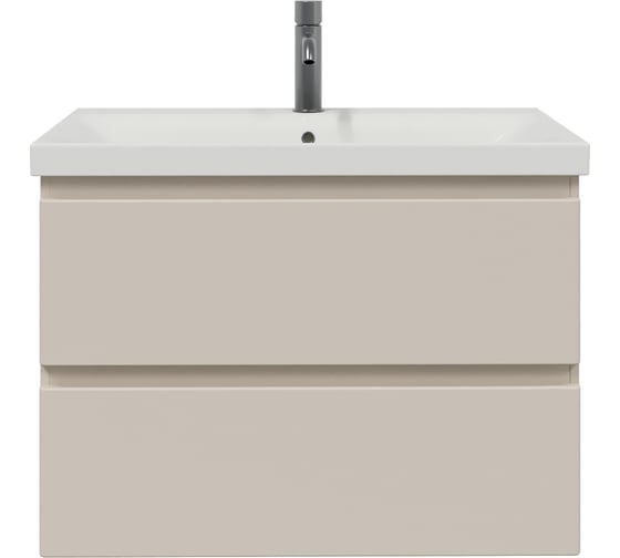 Изображение товара Тумба с раковиной RUVANN STELLO 80 + Moduo 80 в ванную подвесная, cappuccino Т.STELLO-CA.П-80П-KIT-MOD