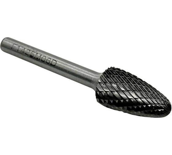 Изображение товара Бор-фреза твердосплавная TORNERI тип F142506 (сфероконическая), 14.0 мм, хвостовик 6 мм, двойная насечка Т025363