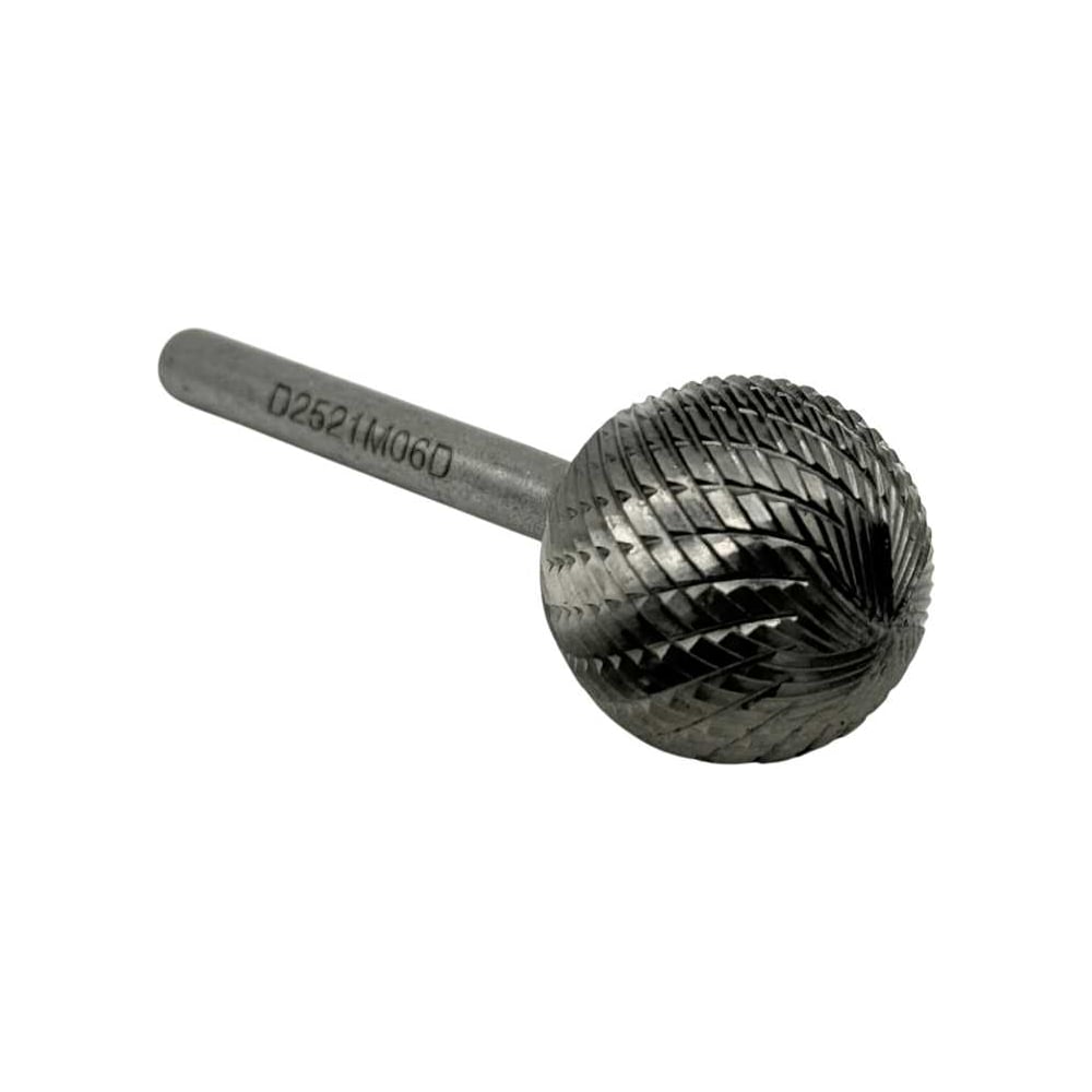 Изображение товара Бор-фреза твердосплавная TORNERI D252106 сферическая 25 мм хвостовик 6 мм