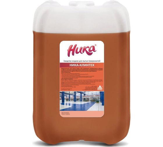 Изображение товара Средство моющее для трудноудаляемых загрязнений НИКА Клинтех, концентрат, 5 кг, ш/к 03718 608978