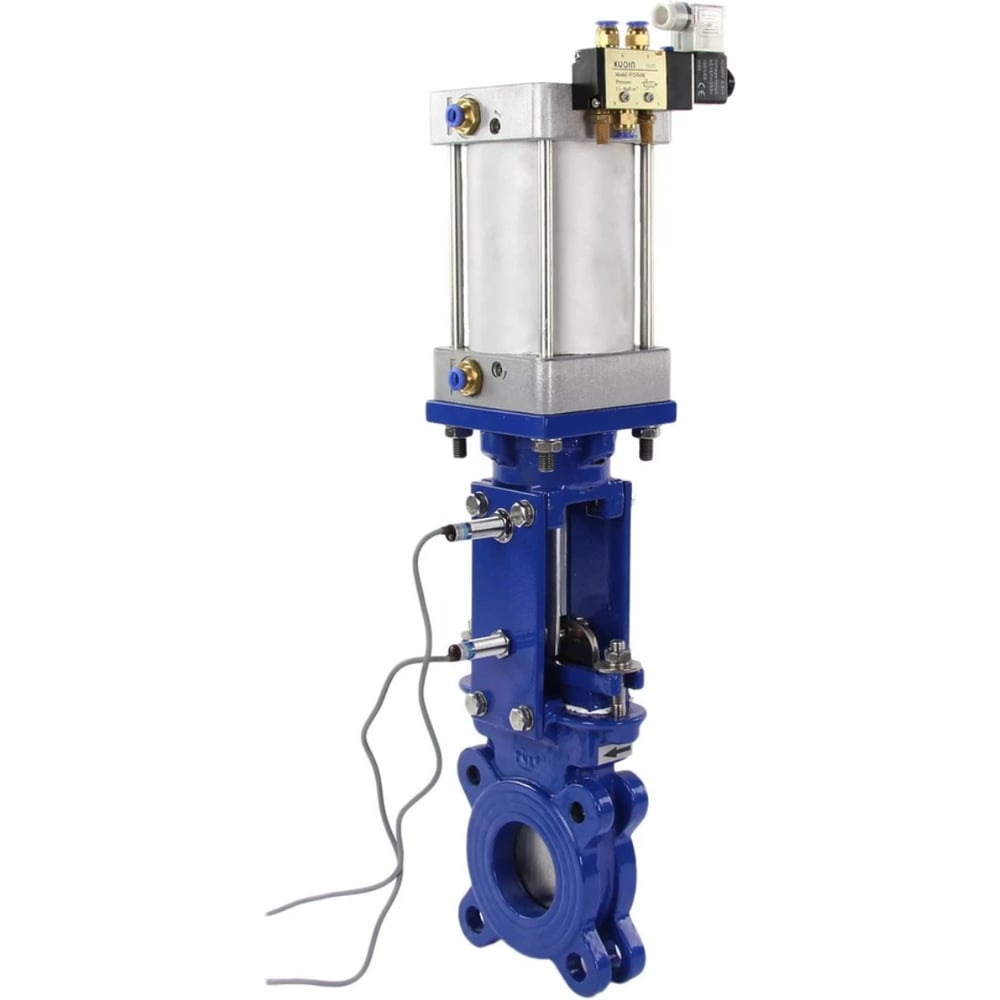 Изображение товара Задвижка DN.ru GGG40-304-EPDM-1W-Fb-2P Ду150 Ру10 пн.привод, пн.распр, инд. датчики D040-09706