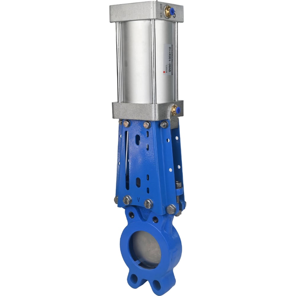 Изображение товара Задвижка шиберная DN.ru GGG40-304-EPDM-1W-Fb-2P Ду150 Ру10 с пневмоприводом