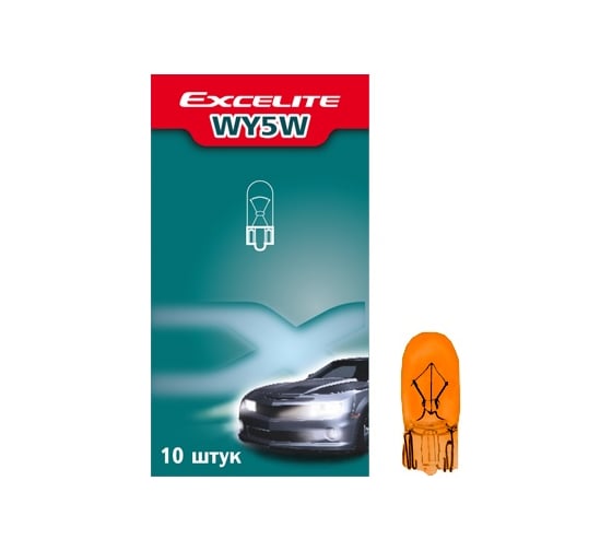 Изображение товара Лампа накаливания Excelite WY5W ST 12V 5W W2,1x9,5d упаковка 10 шт 53000CA