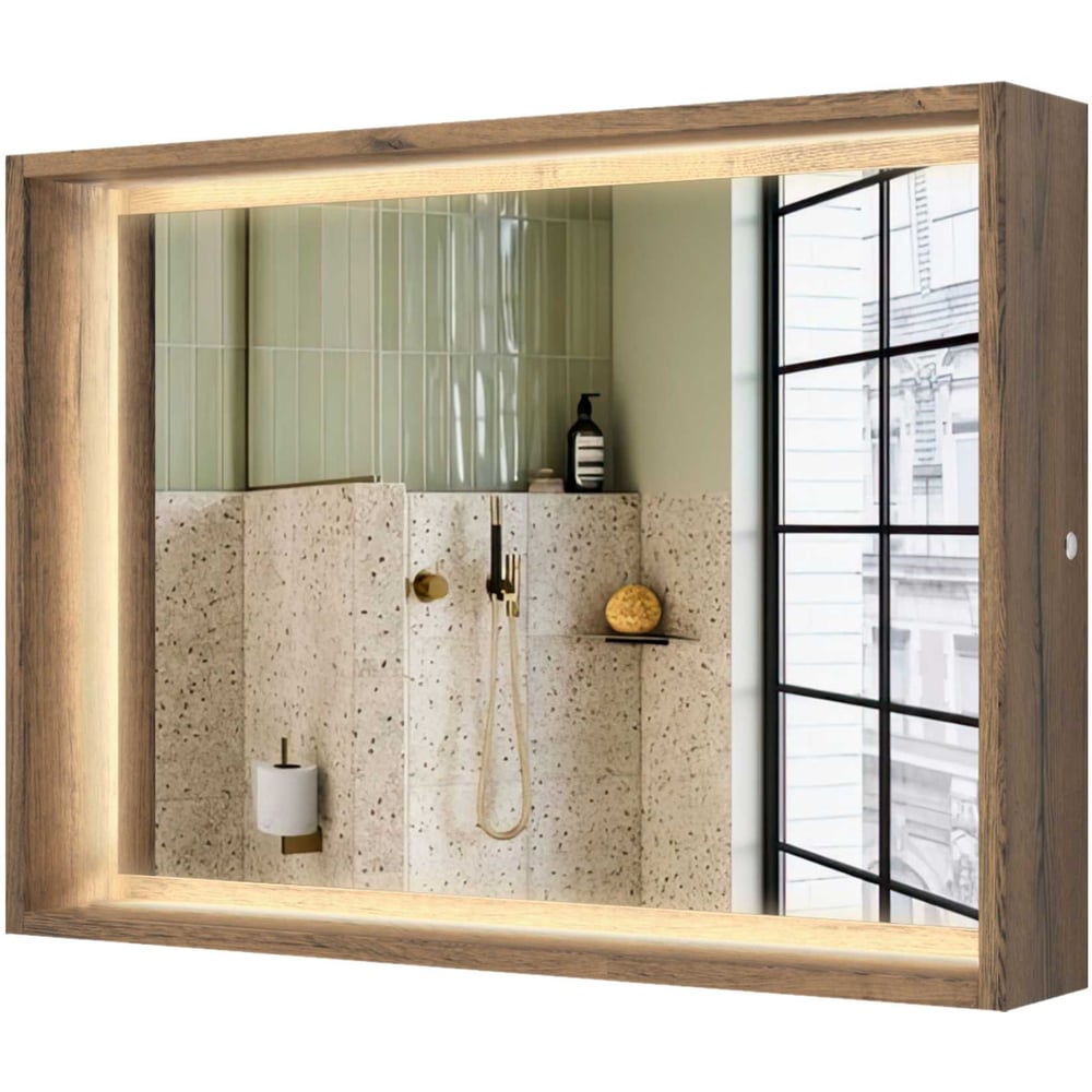 Изображение товара Зеркало с полкой ЗОВ Парма Аттик 90 PZ90AT современная классика