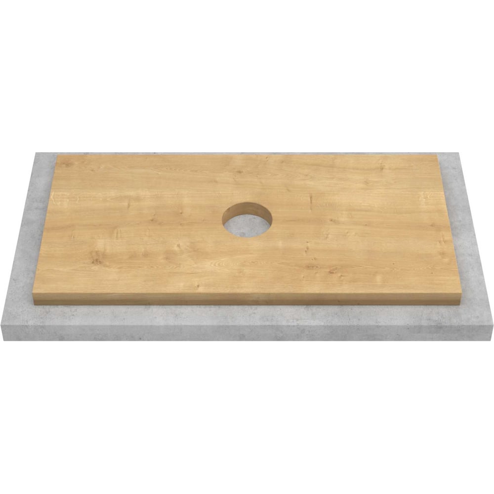 Изображение товара Столешница пластик для тумбы ЗОВ HPL 38 Туя, 1 вырез, 995х458 мм SPL100T