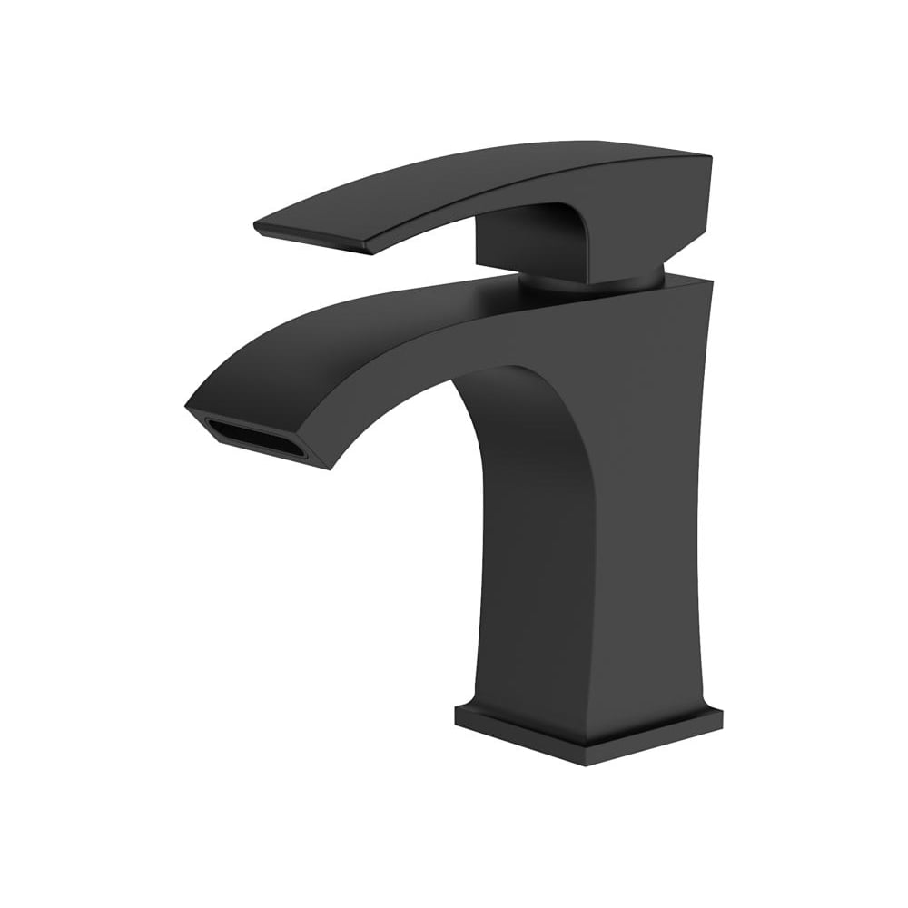 Изображение товара Смеситель для раковины GERHANS K11014B-7 черный современный однорычажный