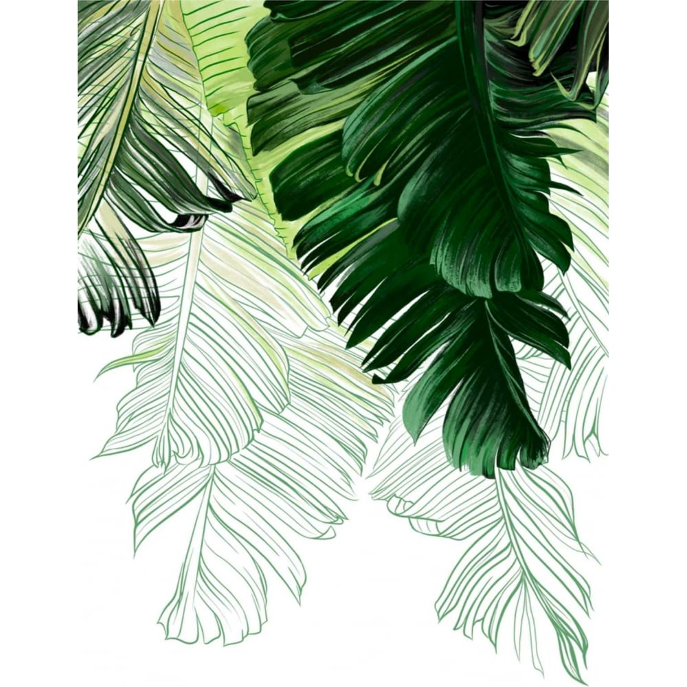 Фотообои Dekor Vinil крючки декоративные дерево пальмовые листья и сердце 30х20 2х3 см