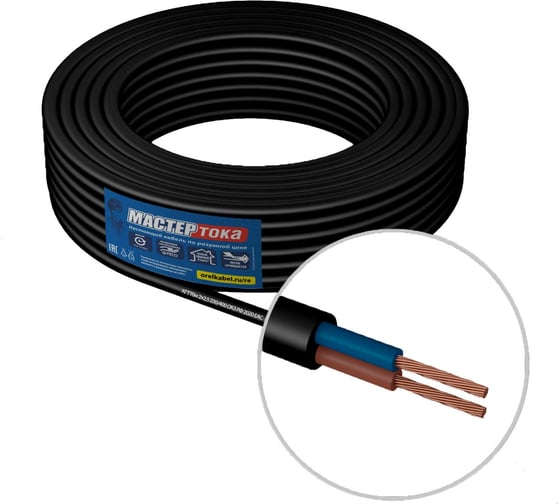 Изображение товара Кабель Мастер Тока КГТТбм 2х2.5 черный 100м МТ0405