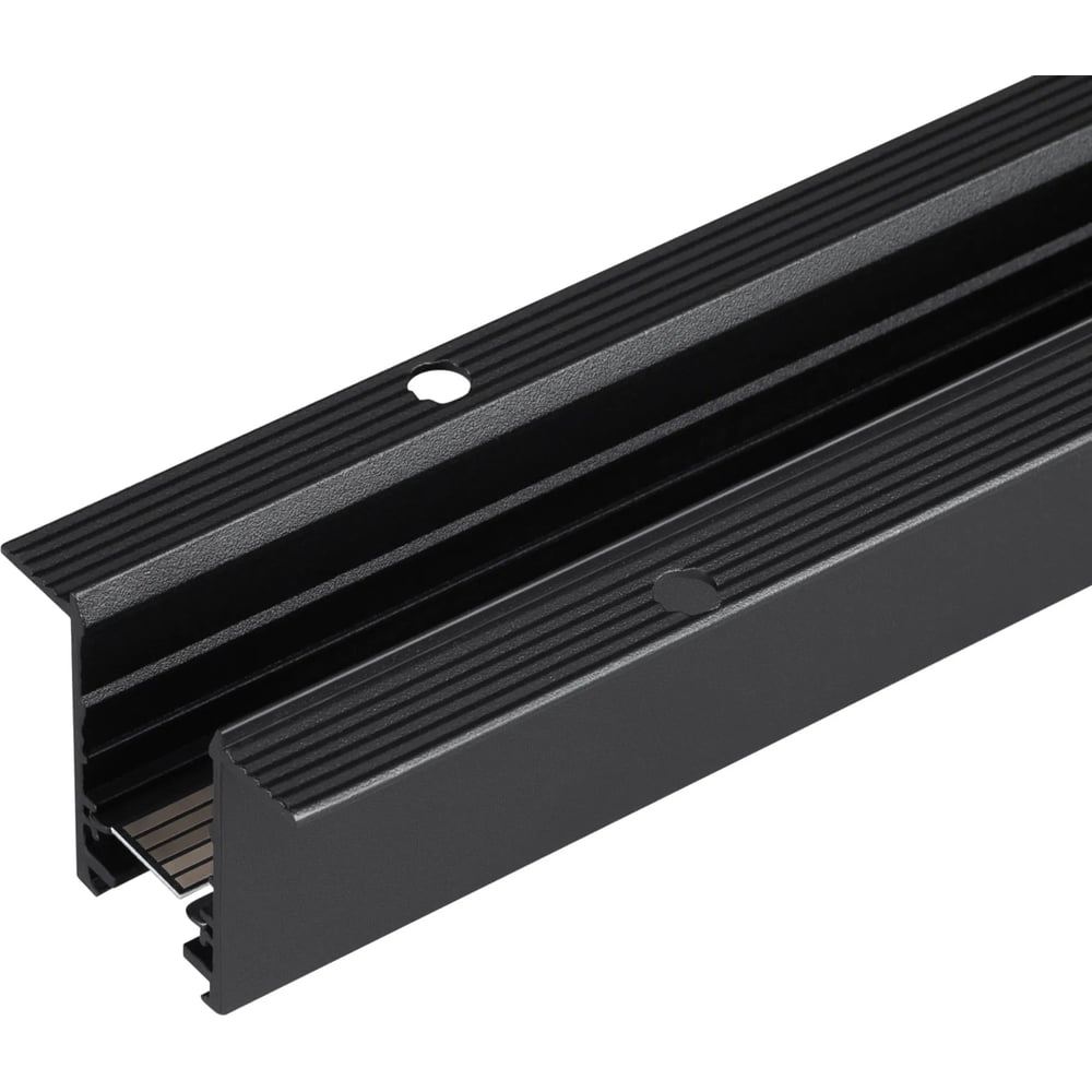 Изображение товара Встраиваемый магнитный шинопровод Arlight MAG-TRACK-2538-F-3000 3м алюминий черный