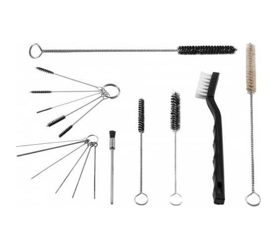 Изображение товара Инструменты для чистки пневмоинструмента Airline набор 21 предмет (щетка, кисточка, ершики, иглы) ATSGR030