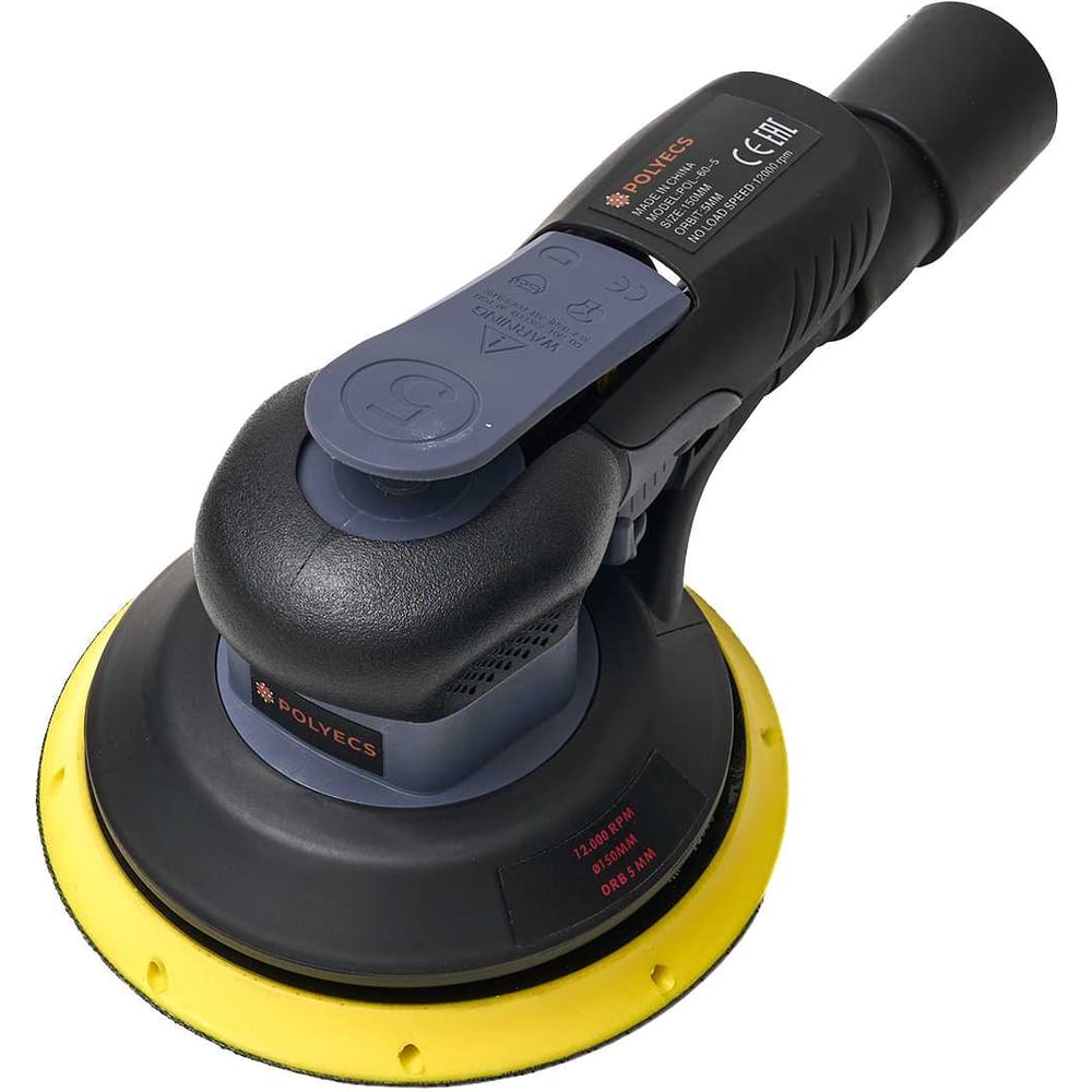 Изображение товара Шлифмашина пневматическая эксцентриковая Polyecs 150 мм POL-DML-60-5