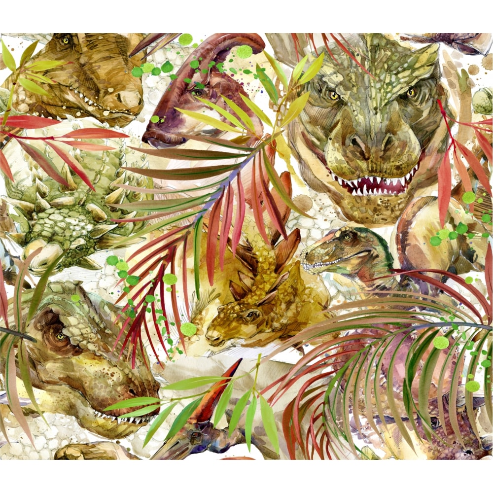 Фотообои Dekor Vinil энциклопедия в комиксах динозавры доисторические чудовища