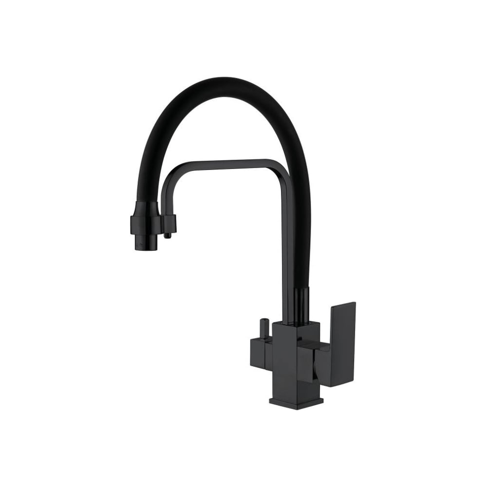 Изображение товара Смеситель для кухни Ledeme L4655B-2 с гибким изливом и современным дизайном