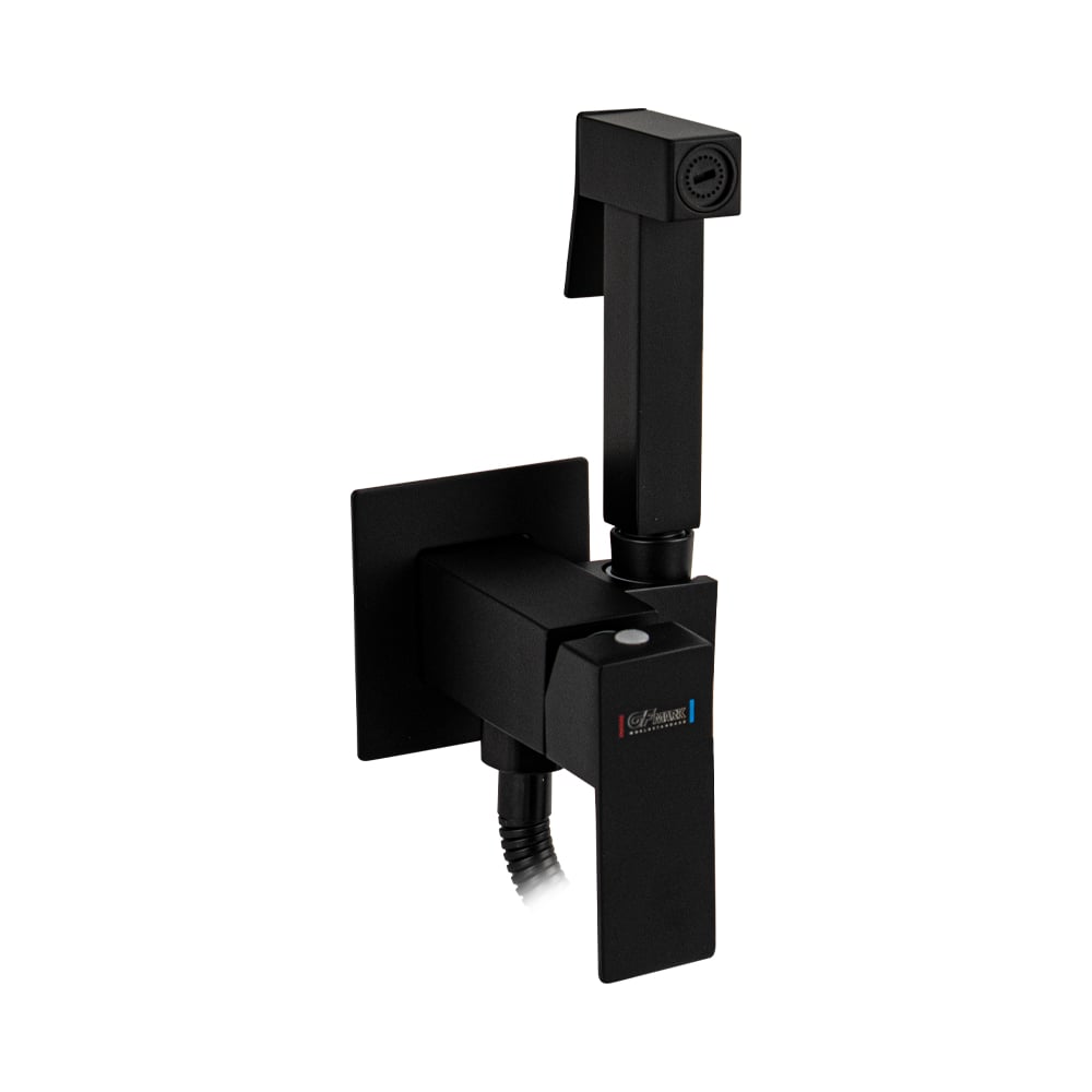 Изображение товара Смеситель GFmark для биде из нержавеющей стали встроенный квадратный черный