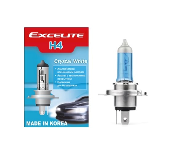 Изображение товара Лампа галогенная Excelite H4 CW 12V 60/55W P43t 1 шт 10512B