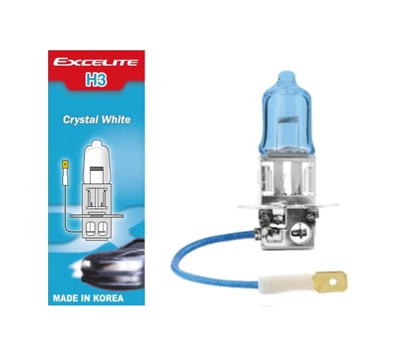 Изображение товара Лампа галогенная Excelite H3 CW 12V 55W PK22s 1 шт 10312B