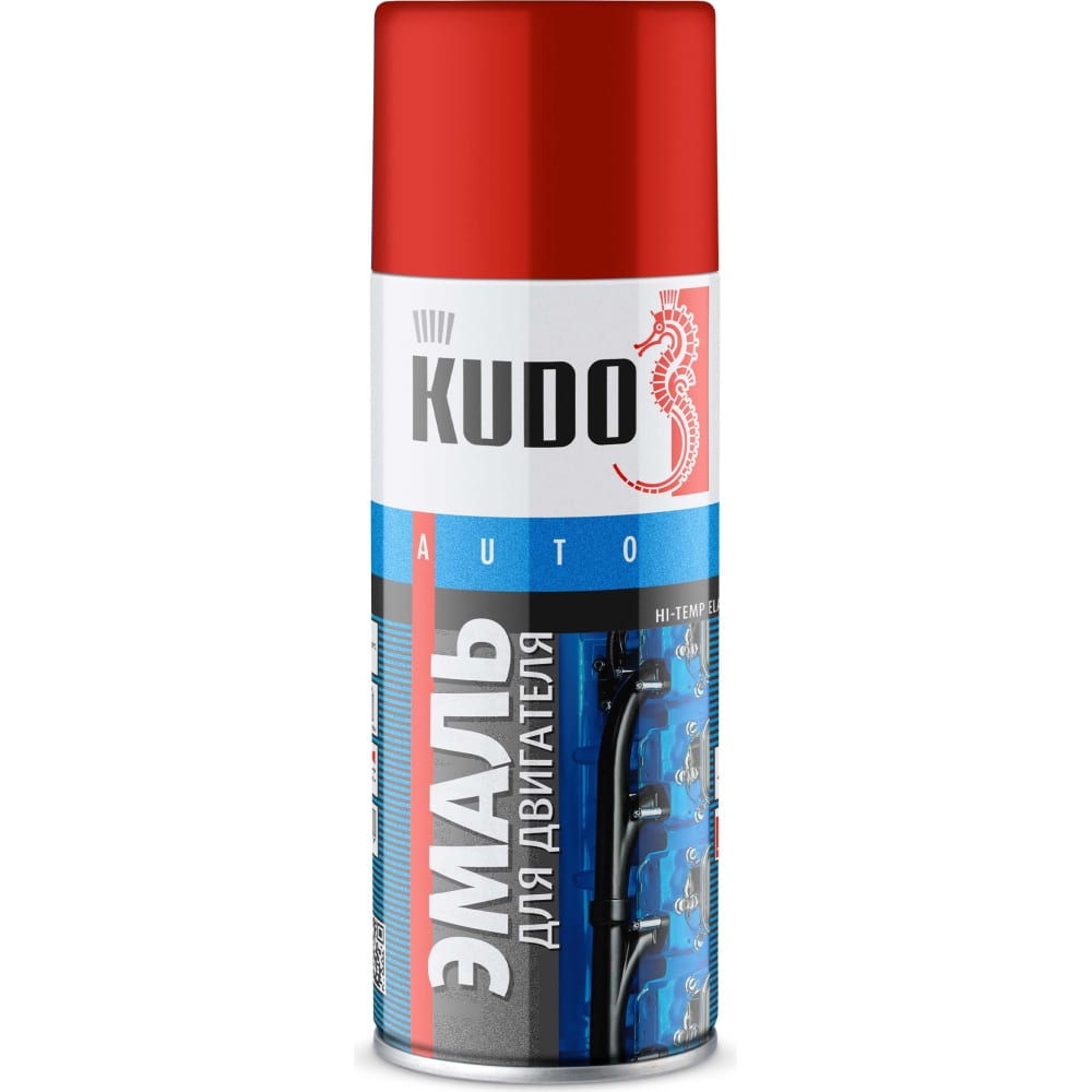 Эмаль для двигателя KUDO спрей лак для двигателя wurth