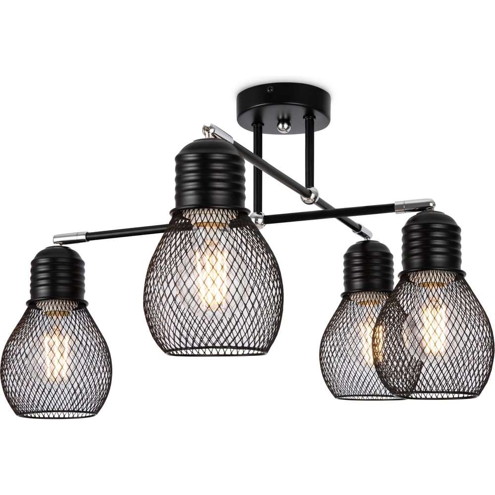 Изображение товара Люстра Freya FR5069PL-04B современная накладная на 4 лампы черная