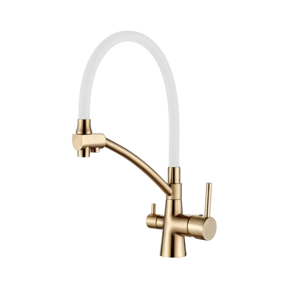 Изображение товара Смеситель для кухни Ledeme L4855Y-3 с гибким изливом и современным дизайном