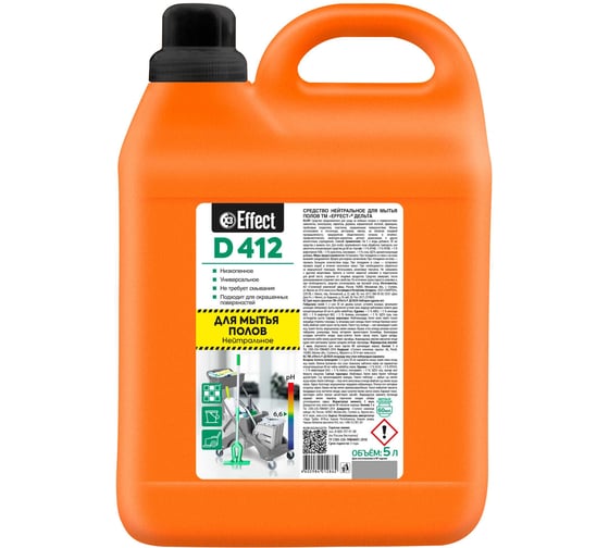 Изображение товара Нейтральное средство для мытья полов EFFECT ДЕЛЬТА 412 5000 мл 26006