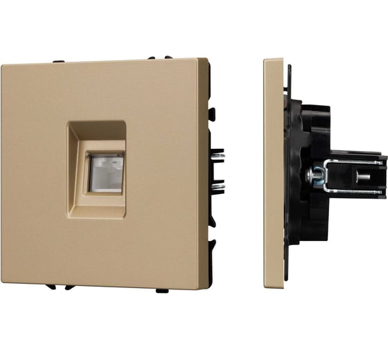 Изображение товара Механизм компьютерной розетки Arlight SCT-NOBE-MPC1-SFPL-GD 1шт 054306