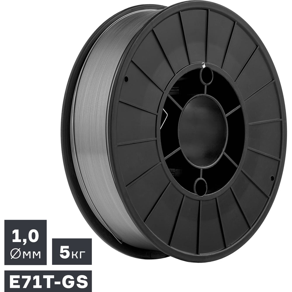 Изображение товара Проволока сварочная ПТК MIG, порошковая самозащитная E71T-GS, 1.0 мм, 5 кг СК-00043922