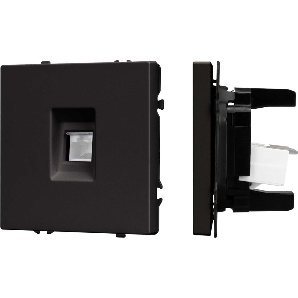 Изображение товара Механизм компьютерной розетки Arlight SCT-NOBE-MPC1-SFPL-BK 1 шт черный