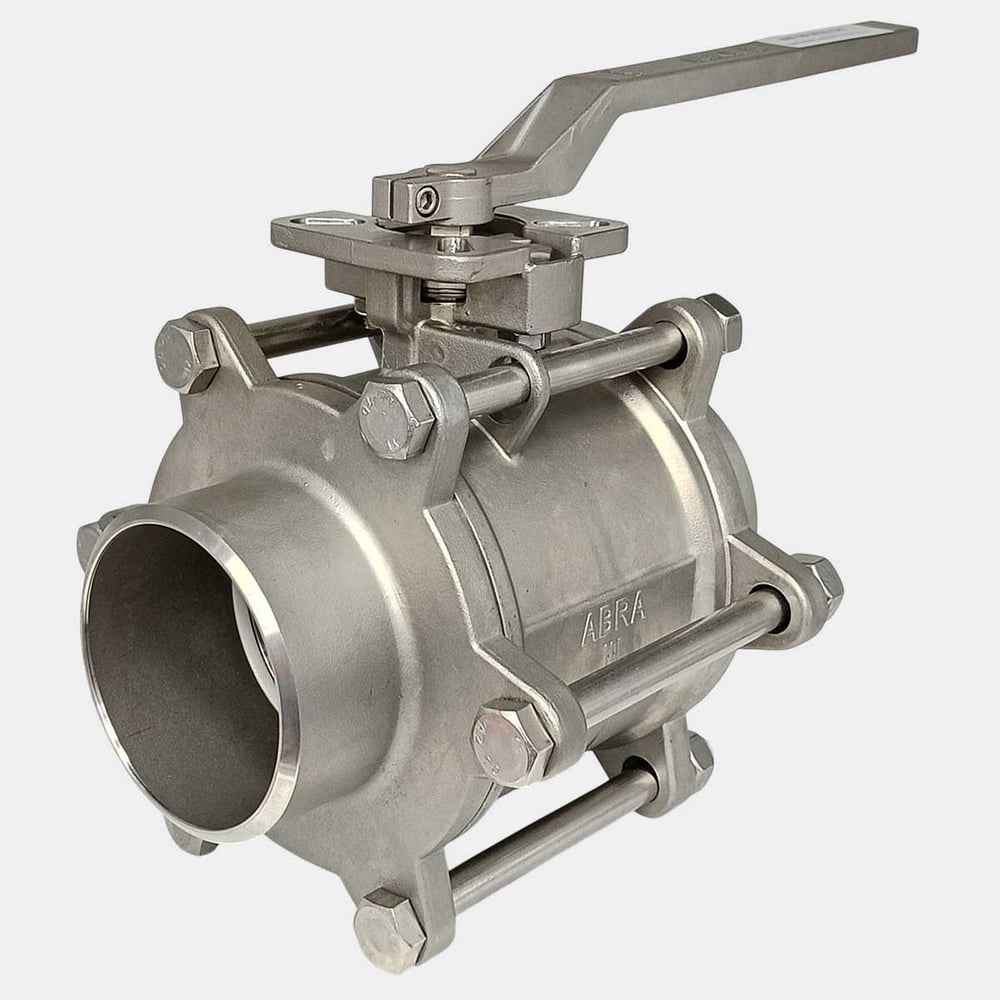 Изображение товара Кран шаровой ABRA BV61-100 DN100 PN40 полнопроходной, нерж.сталь, сварка/сварка BV61-100-DN100-PN40-Abra