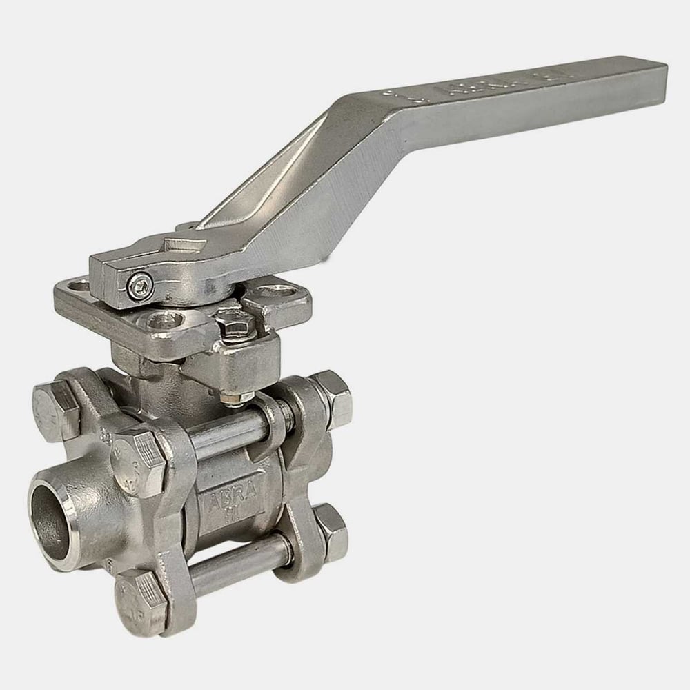 Изображение товара Кран шаровой ABRA BV61-015 DN15 PN40 из нержавеющей стали для водопровода и воздуха