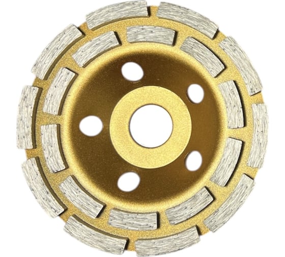 Изображение товара Чашка алмазная двухрядная шлифовальная REALTOOLS 125 мм Professional RTL-DCPQ-125