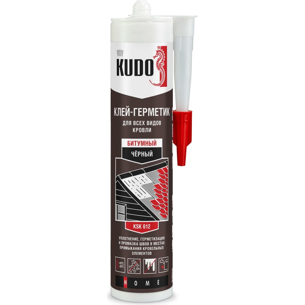 Битумный клей-герметик для всех видов кровли KUDO битумный герметик для кровли kudo