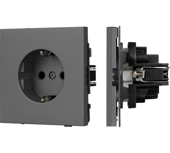 Изображение товара Механизм электрической розетки Arlight SCT-NOBE-MEU1-SFPL-GR 1шт 054279