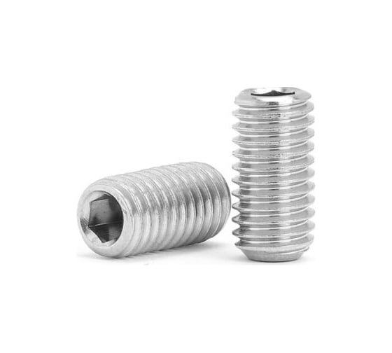 Изображение товара Установочный винт с внутренним шестигранником КРЕП-КОМП DIN 913, 5x12, пр. 10.9, тупой конец, цинк, 100 шт. ву512ц