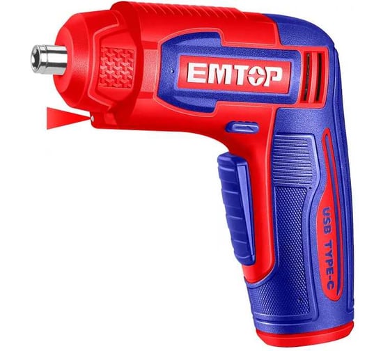 Изображение товара Отвертка аккумуляторная emtop ECSR0458