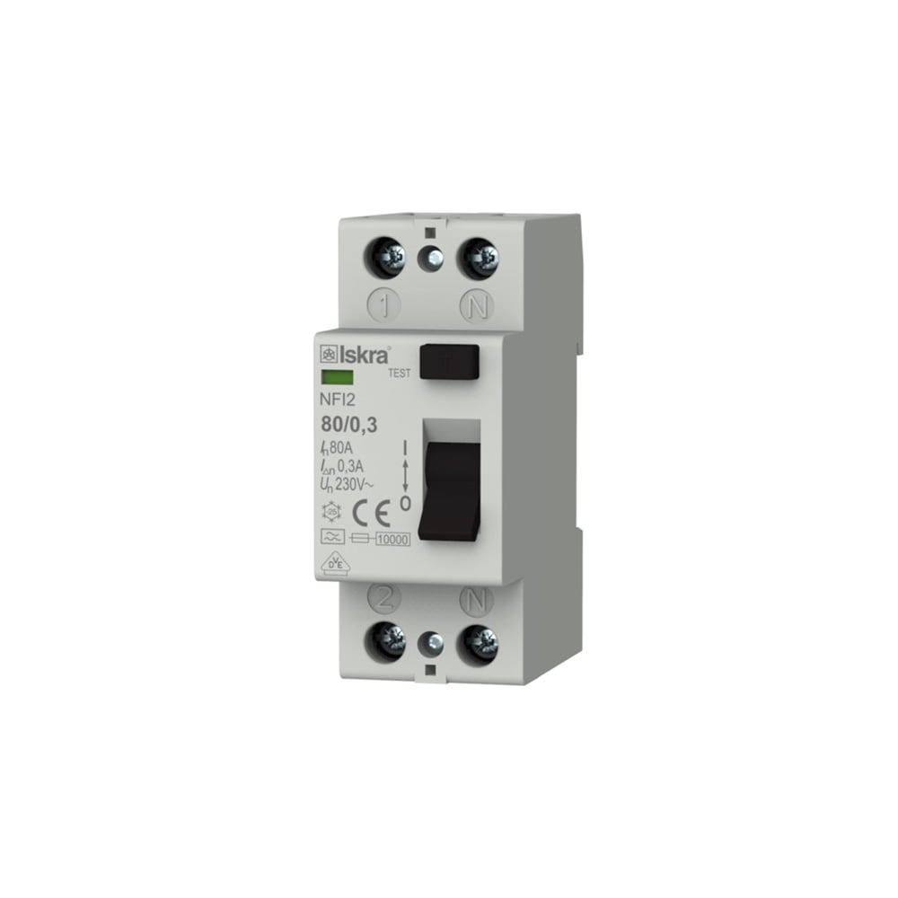 Изображение товара Устройство защитного отключения УЗО Mean Well Iskra NFI2-800 на DIN-рейку