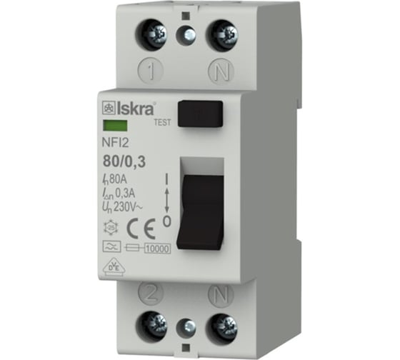 Изображение товара Устройство защитного отключения УЗО Mean Well Iskra NFI2-800,3 00237490