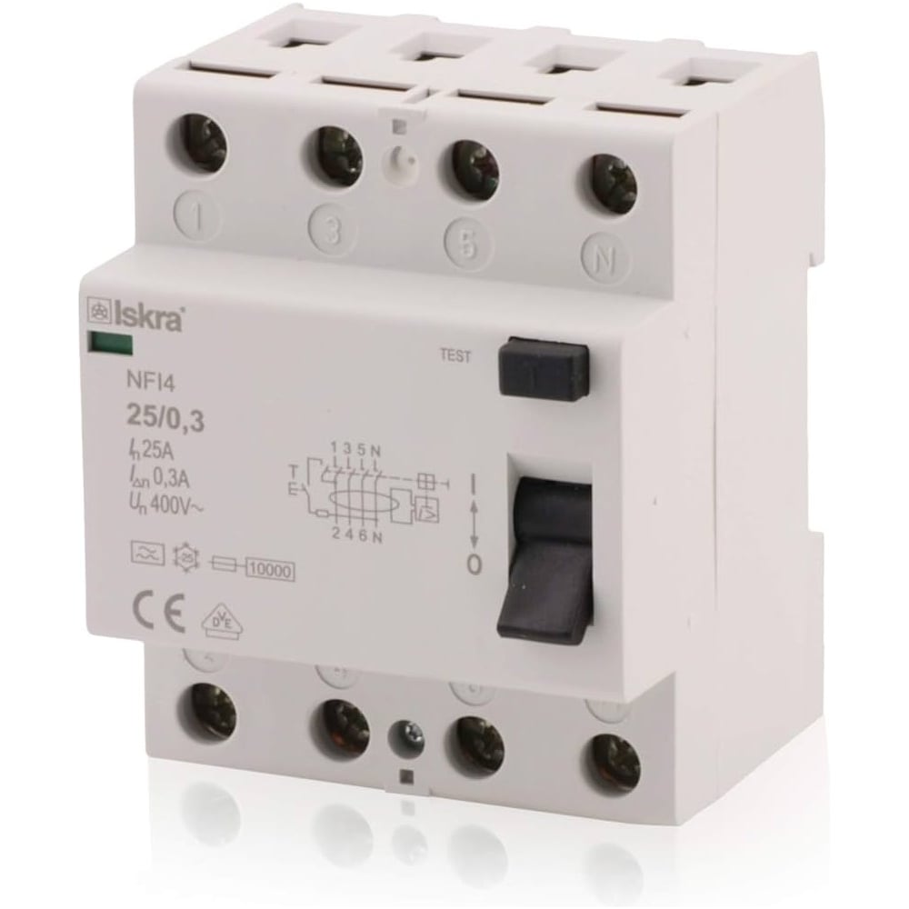 Изображение товара Устройство защитного отключения УЗО Mean Well Iskra NFI4-250,3 00237493