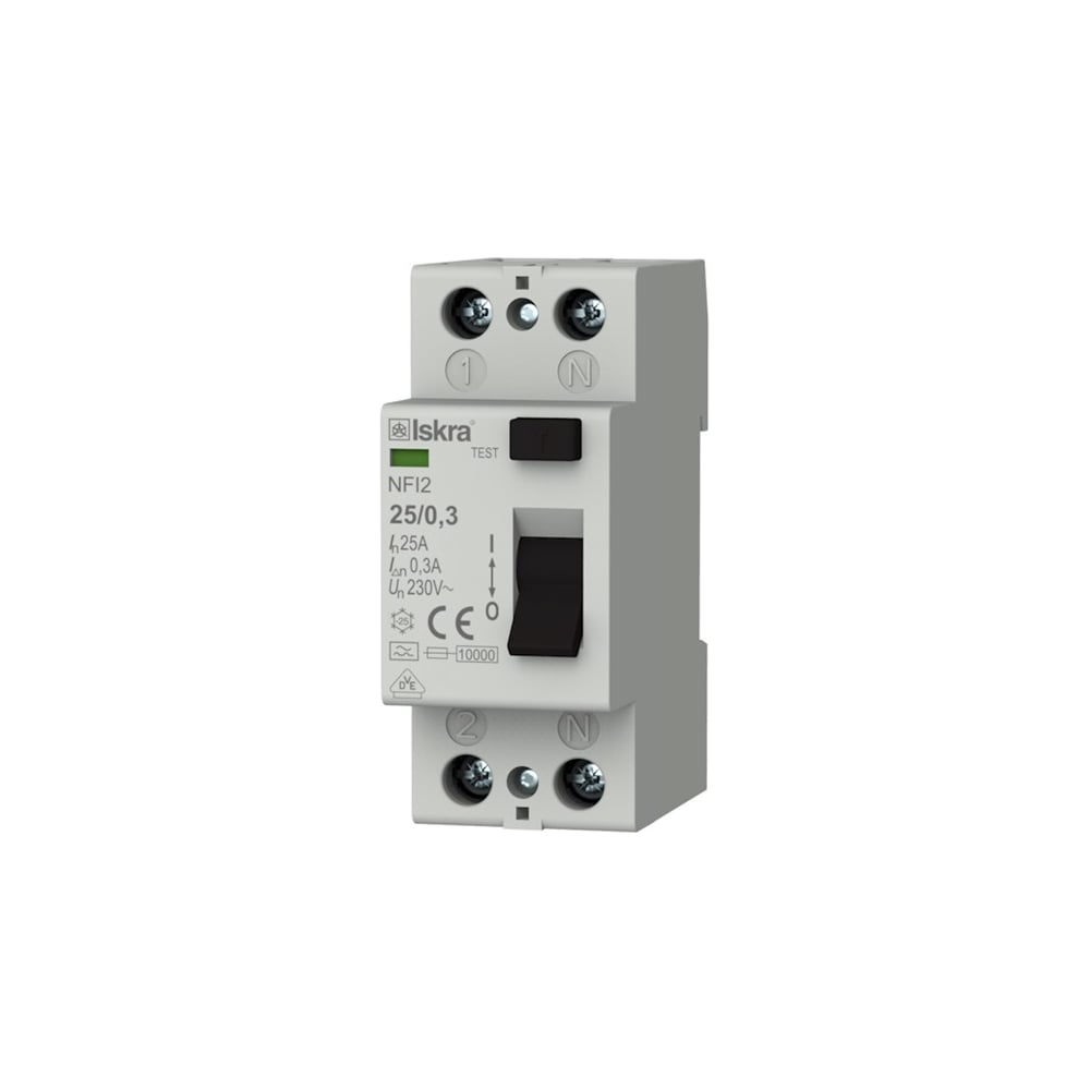 Изображение товара Устройство защитного отключения УЗО NFI2-250 2П 25А IP20 монтаж на DIN-рейку