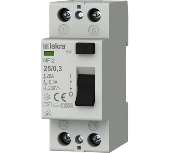 Изображение товара Устройство защитного отключения УЗО Mean Well Iskra NFI2-250,3 00237480