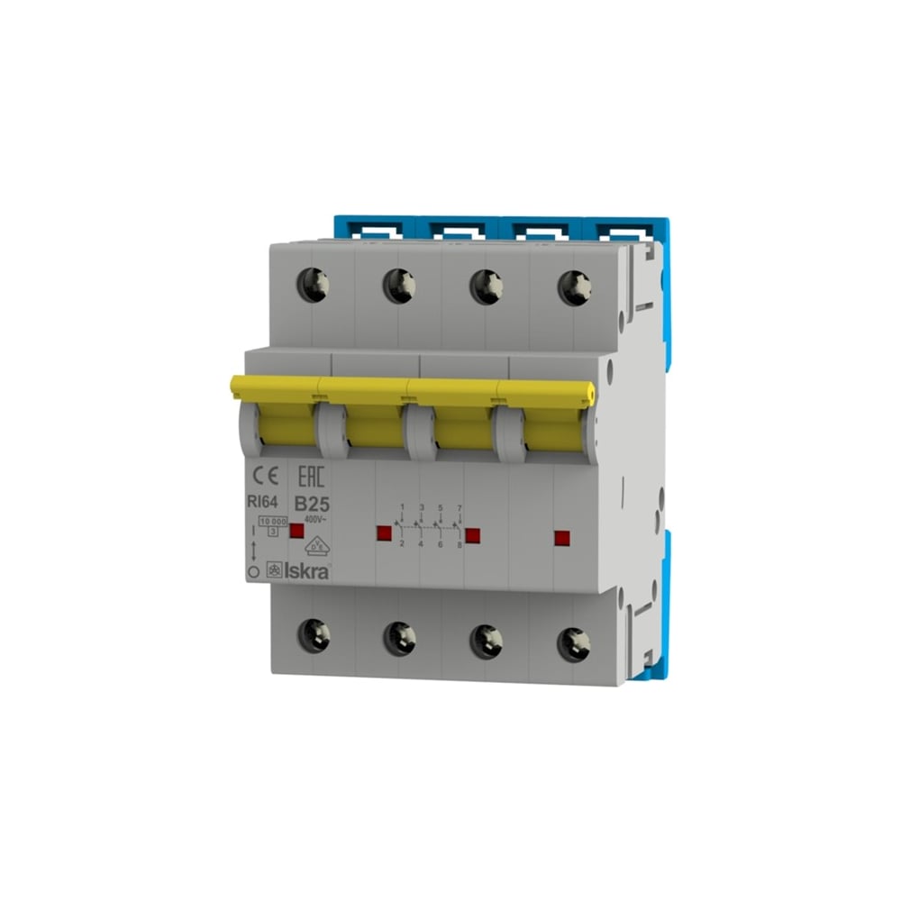 Изображение товара Автоматический выключатель Mean Well Iskra RI 64 B25 4П 25A IP20